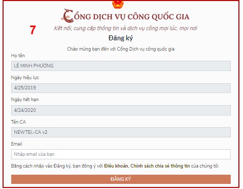 dang ky tai khoan dich vu cong quoc gia bo cong an 9d