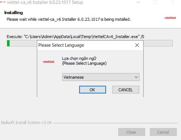 cách cài đặt phần mềm chữ ký số Viettel USB token V6