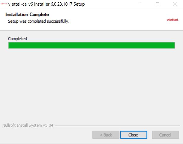 cách cài đặt phần mềm chữ ký số Viettel USB token V6