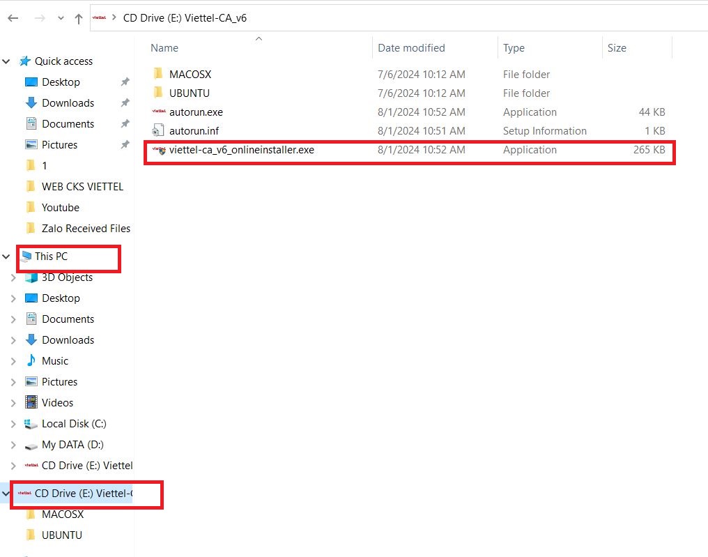 cách cài đặt phần mềm chữ ký số Viettel