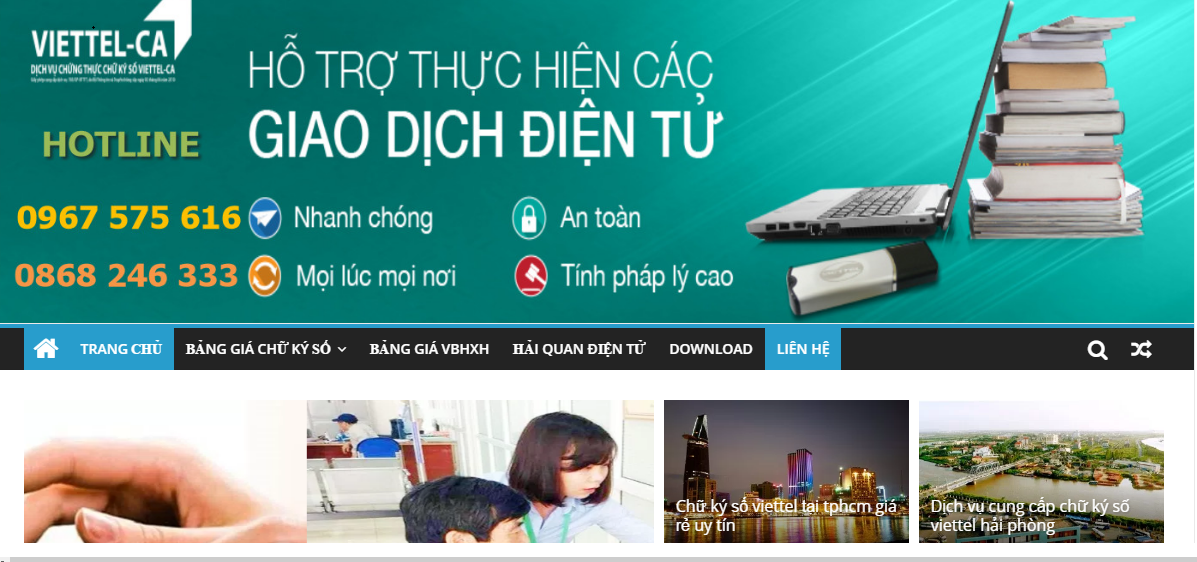 đăng ký gia hạn chữ ký số viettel