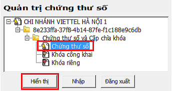 quảng trị chứng thư số