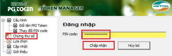 xem hạn sử dụng chữ ký số viettel