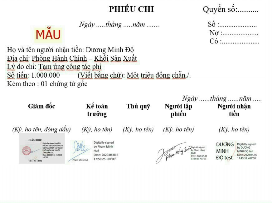 Chữ ký số cá nhân sử dụng giao dịch trực tuyến thời kỳ gián cách xã hội chu ky so mau