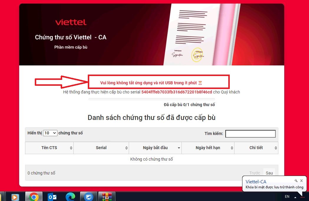 Cấp bù CKS Viettel 2024 cấp bù cks viettel 8