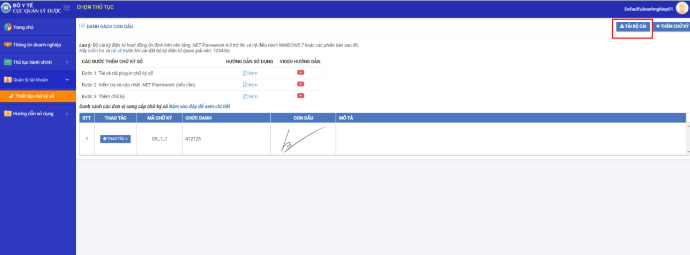 cài plugin chu ky so cục quản lý dược 3