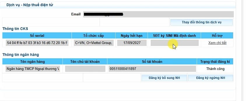 cập nhật chữ ký số lên thuế 7