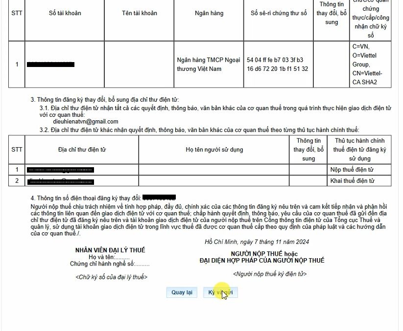 cập nhật chữ ký số lên thuế 9