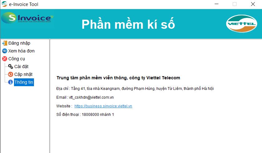chạy ứng dụng ký hóa đơn điện tử Viettel