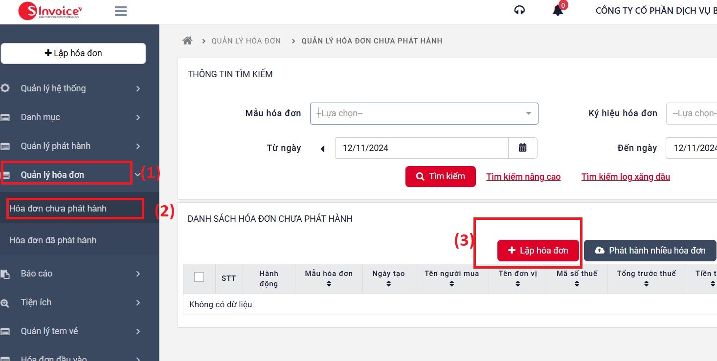 lập hóa đơn điện tử Viettel