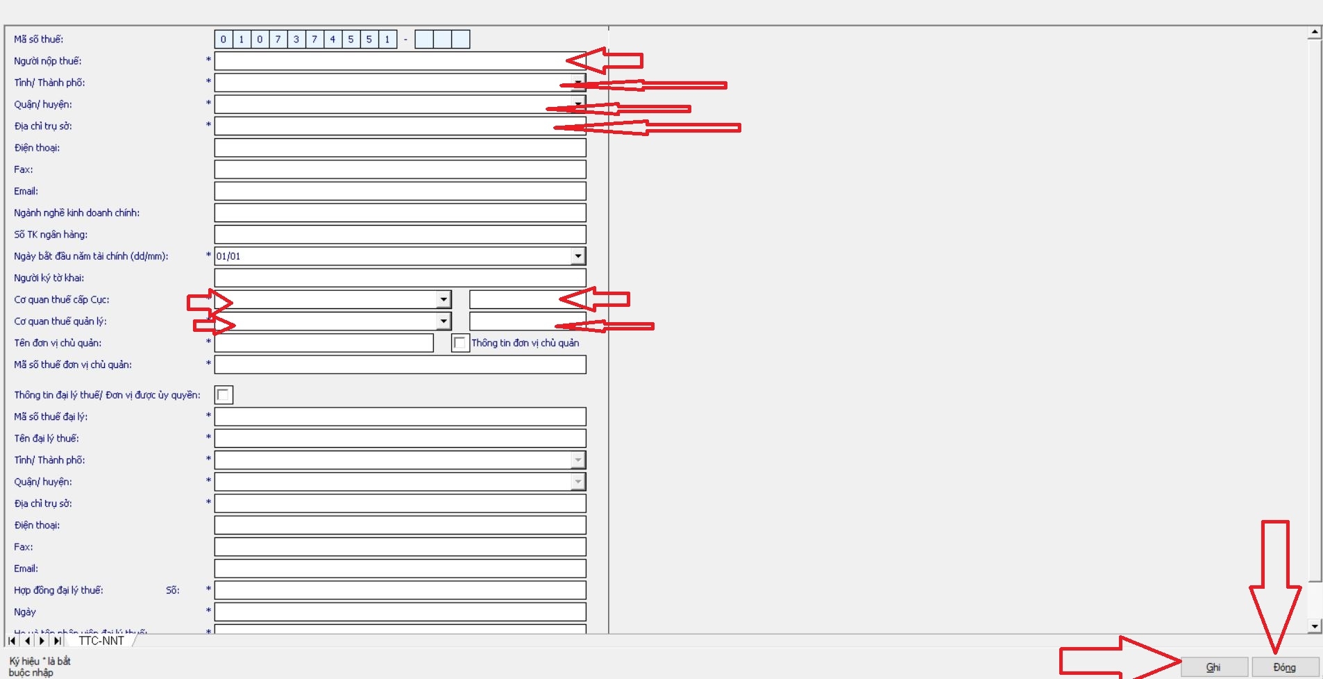 Hướng dẫn sửa lỗi HTKK tự thoát nhập thông tin doanh nghiệp trên htkk