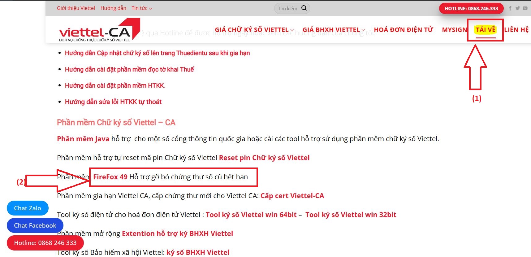 tải firefox 49 xóa chứng thư số hết hạn