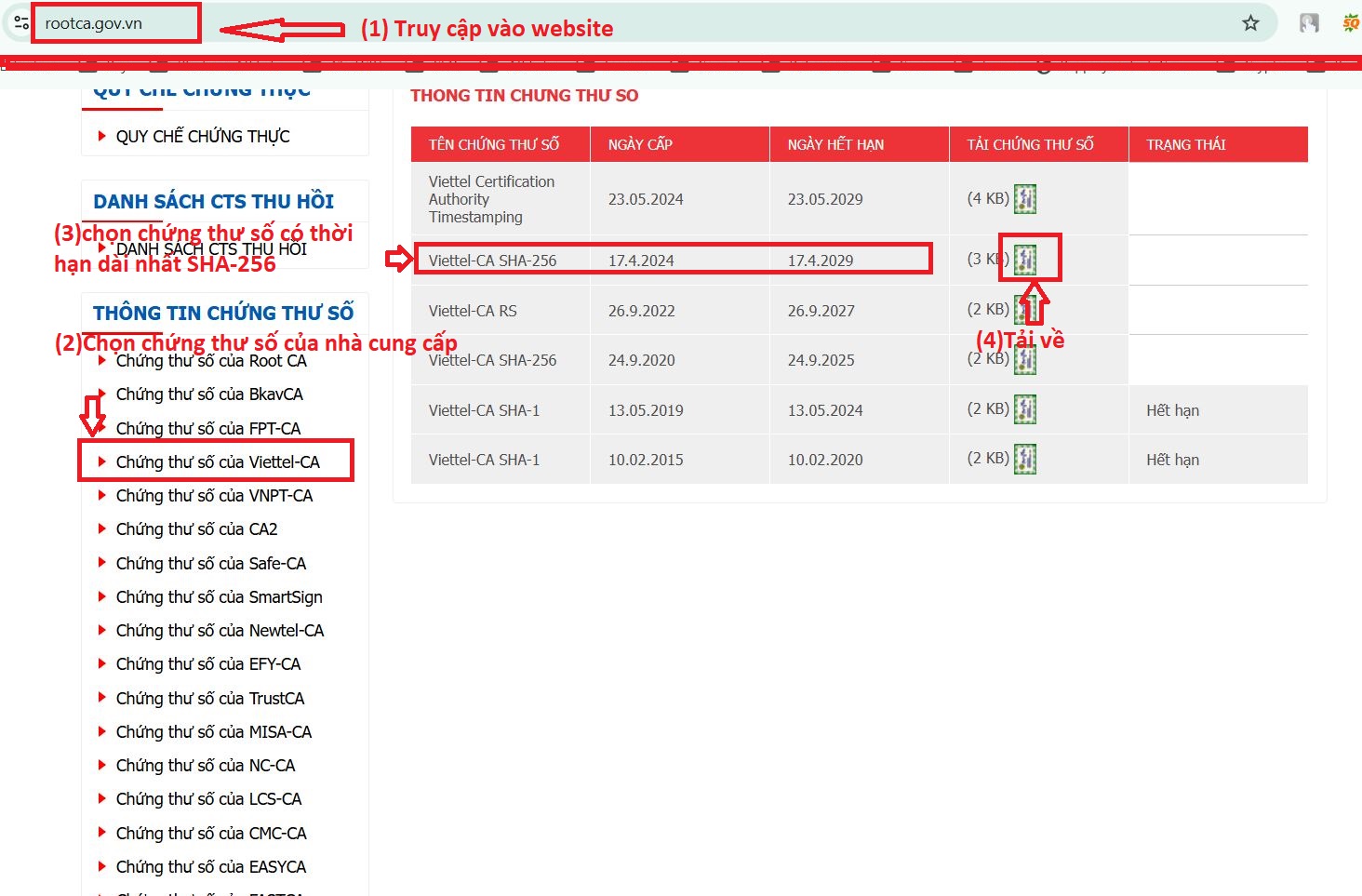 Chữ ký số có dấu chấm than cách khắc phục Chữ ký số có dấu chấm than - cập nhật chứng thư số