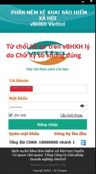Từ chối hồ sơ trên vBHXH do Chữ ký số không đúng 2024 Từ chối hồ sơ trên vBHXH lý do Chữ ký số không đúng 0
