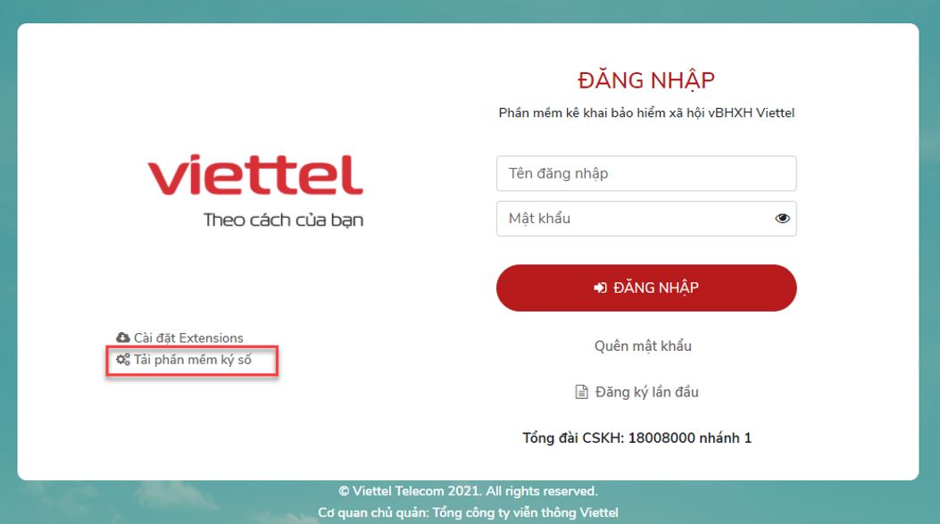 Hướng dẫn cài tool ký số BHXH Viettel Hướng dẫn cài tool ký số BHXH VIETTEL